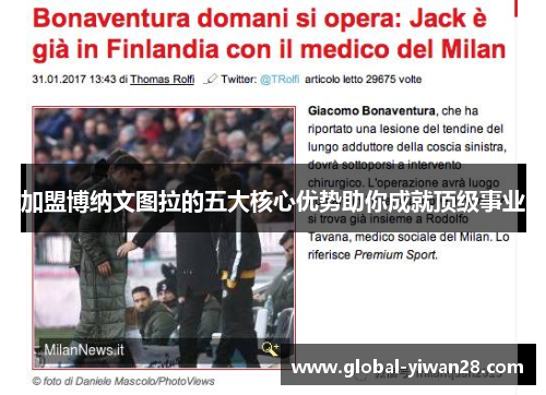 加盟博纳文图拉的五大核心优势助你成就顶级事业